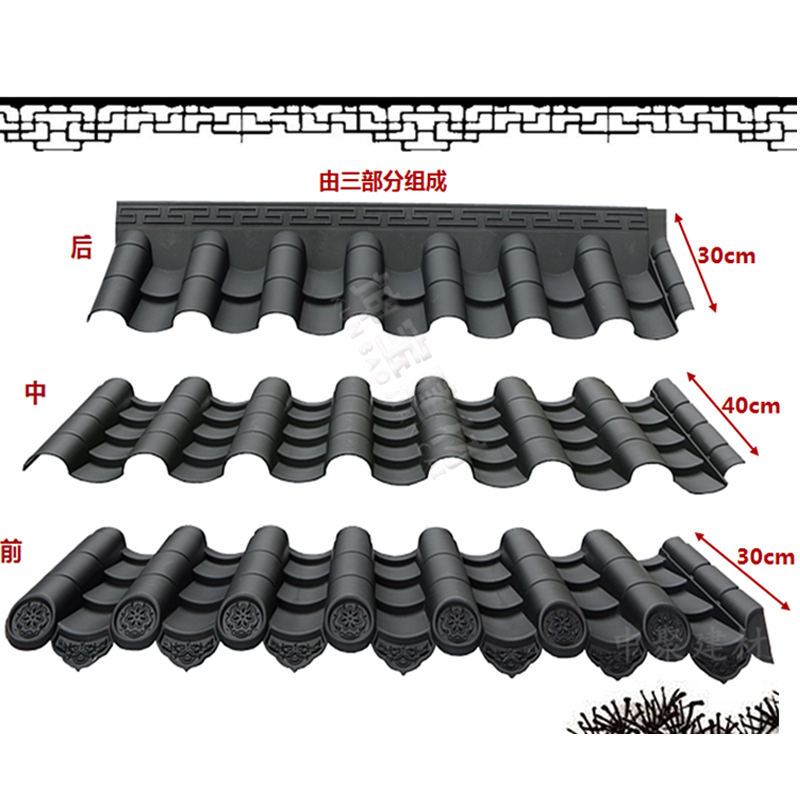 古瓦新制，樹脂仿古瓦為現(xiàn)代仿古建筑添磚加瓦